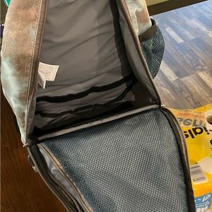 Kavu bag. Blue green brown cross body bag.